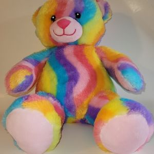 Tye Dye Rainbow Colored Plush LGBTQ Pride Build A Bear Workshop